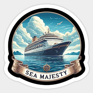 Cruise Ship, Sea Majesty Sticker